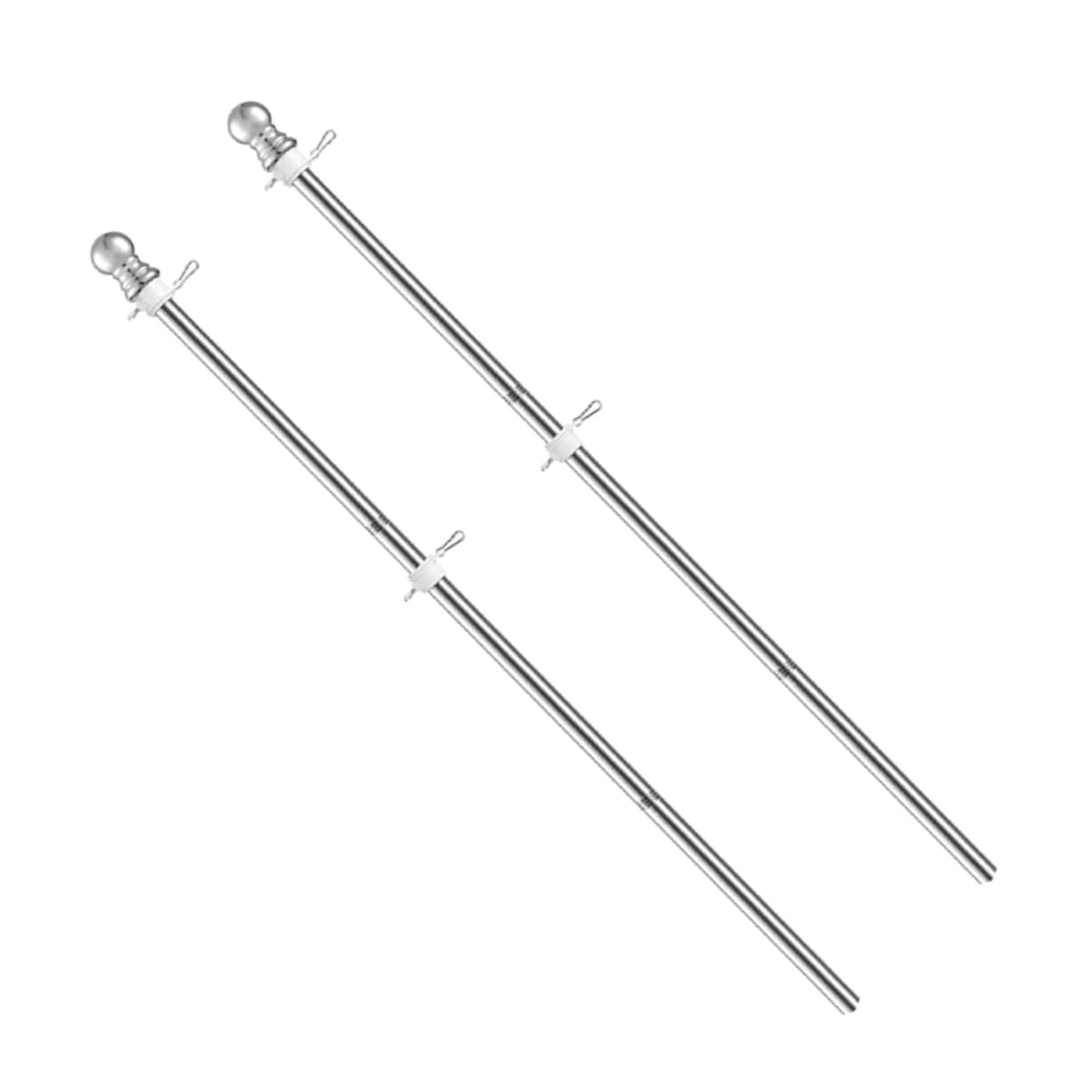 2 Pieces 1.5m Stainless Steel Flagpole L842