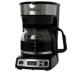 Programmable Coffee Maker Stainless Steel 12-Cup Glass Carafe Black/Gray E346740