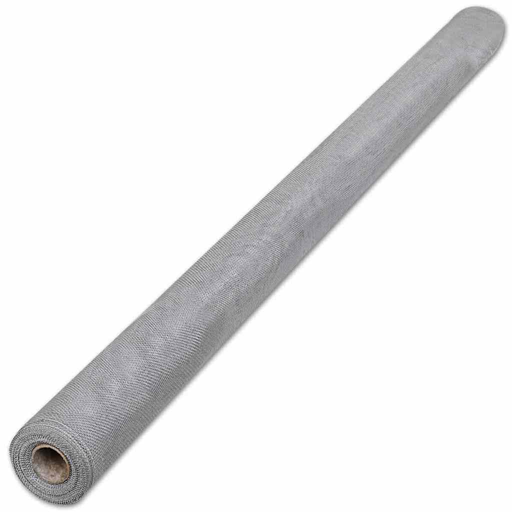 Aluminum Mesh Roll 39.4 x 196.9 Inches Silver S119
