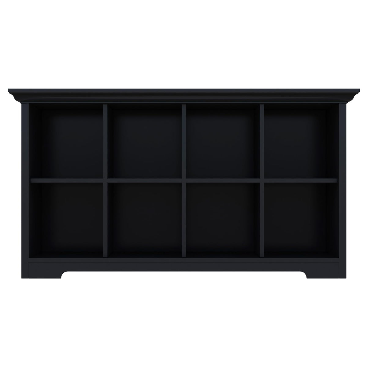 Black 8-Cube Open Bookcase with 2-Tier Low Cabinet U74791