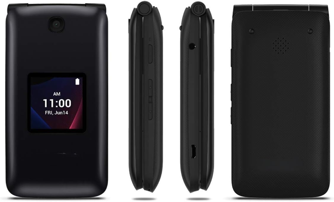 4G LTE Flip Phone Black A493408