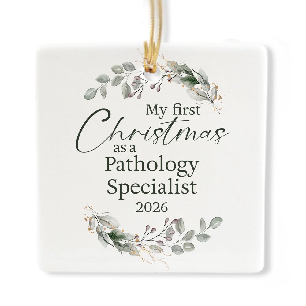 Ceramic 3-inch Square Christmas Ornament D820820