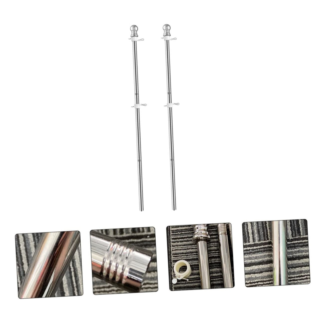 2 Pieces 1.5m Stainless Steel Flagpole L842