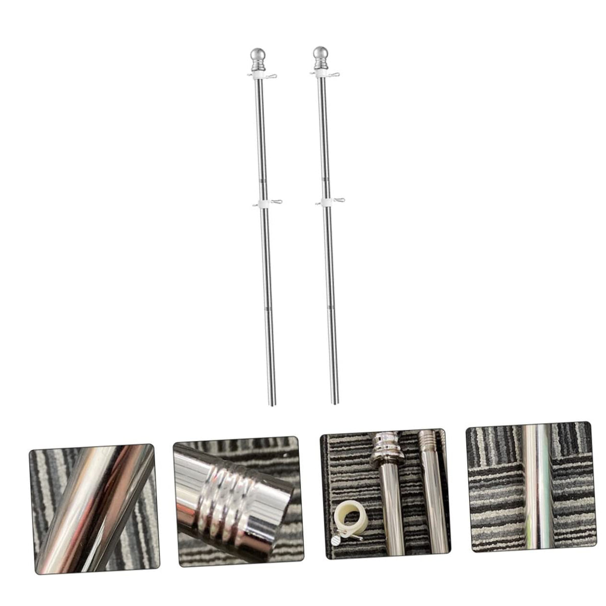 2 Pieces 1.5m Stainless Steel Flagpole L842