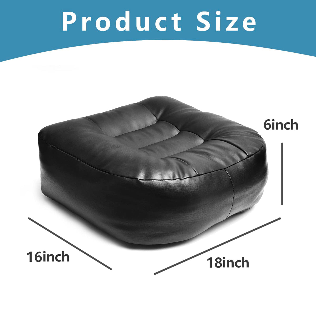 6 Inch Leather Car Booster Seat Cushion U96477
