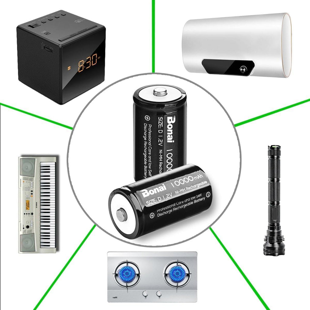 Rechargeable D Batteries 4 Pack O8552