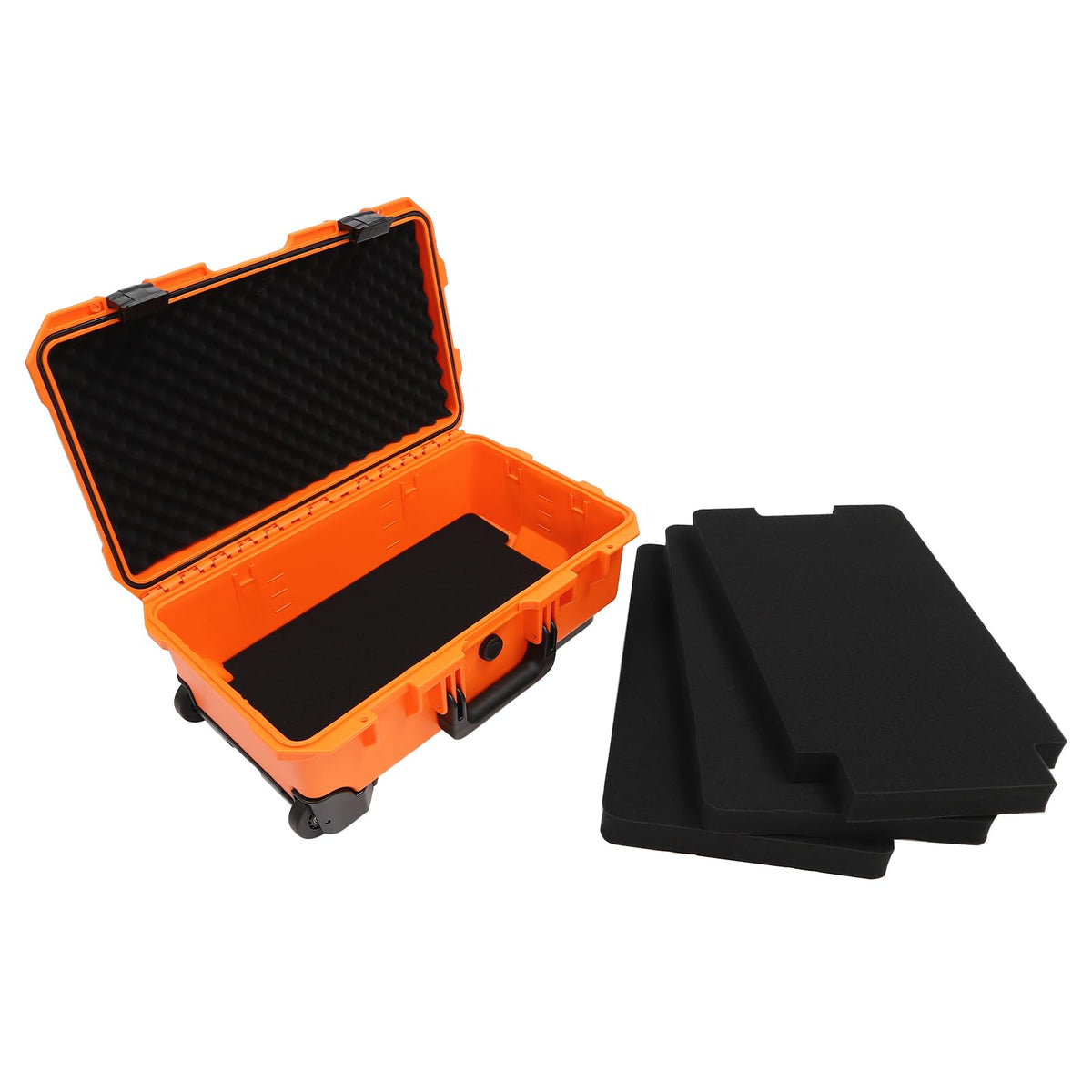 22" Rolling Waterproof Hard Camera Case with Customizable Foam R755846