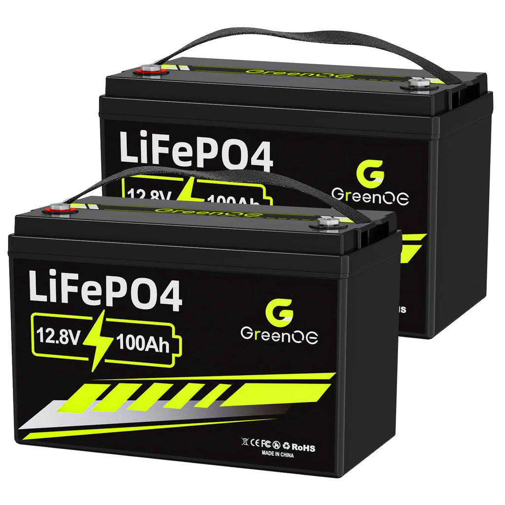 12V 100Ah LiFePO4 Deep Cycle Battery with 100A BMS H8342