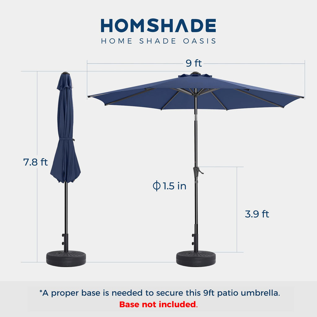 9FT Outdoor Patio Umbrella Navy Blue N22166