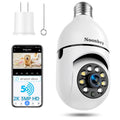 Light Bulb Security Camera 2K 3MP WiFi 360° Color Night Vision Two-Way Talk T9305
