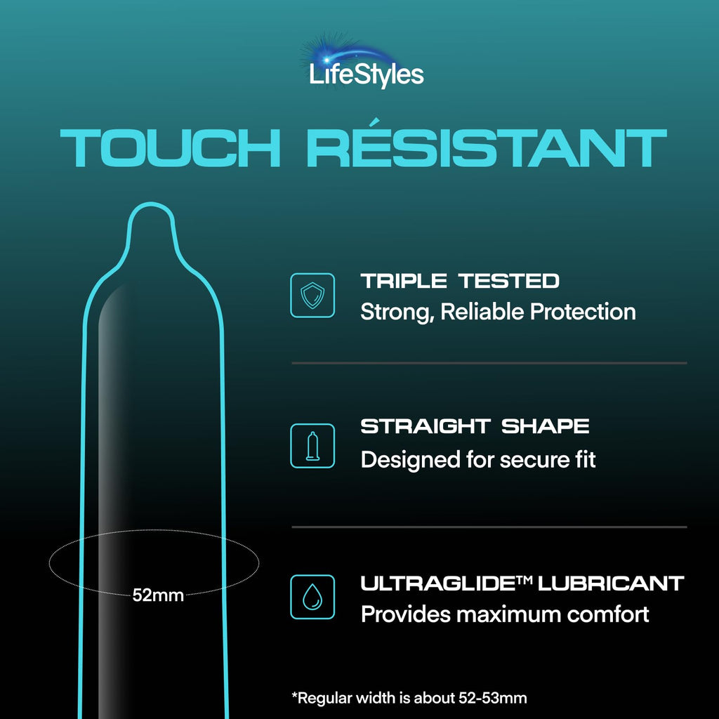 Natural Rubber Lubricated Condoms 48 Count T112