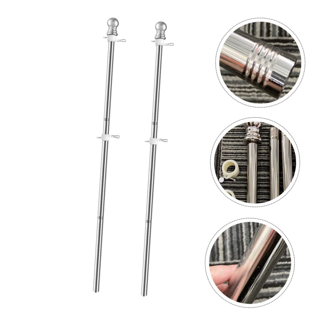 2 Pieces 1.5m Stainless Steel Flagpole L842