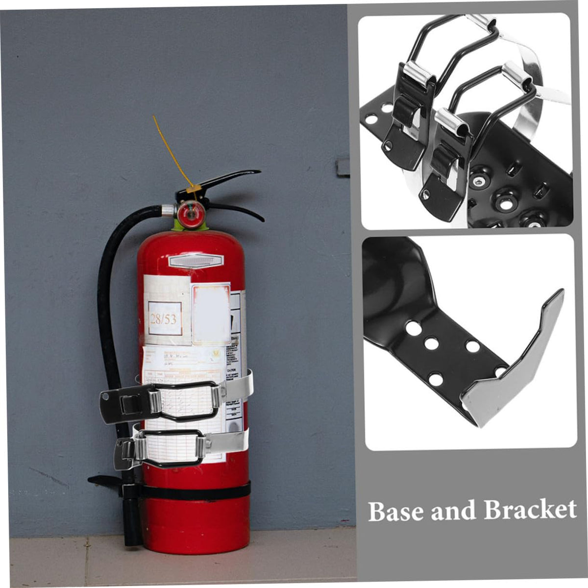 2.5lbs Fire Extinguisher Mounting Kit Wall Bracket Holder Y80728