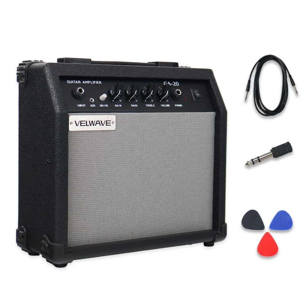 20W Black Portable Electric Guitar Amplifier I38069