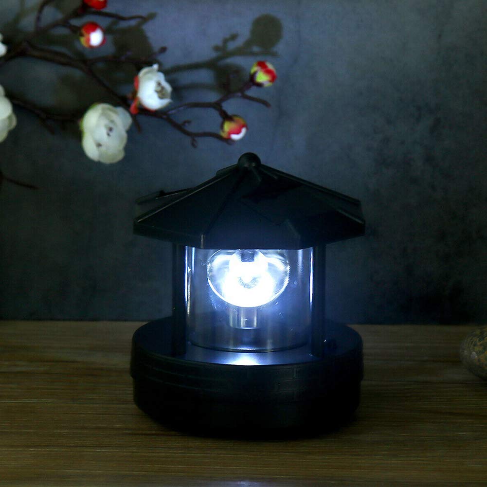 Solar Lighthouse with Rotating LED Light C88264