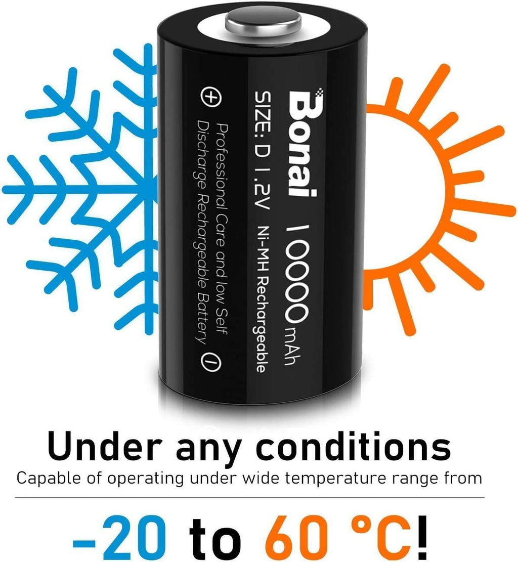 Rechargeable D Batteries 4 Pack O8552