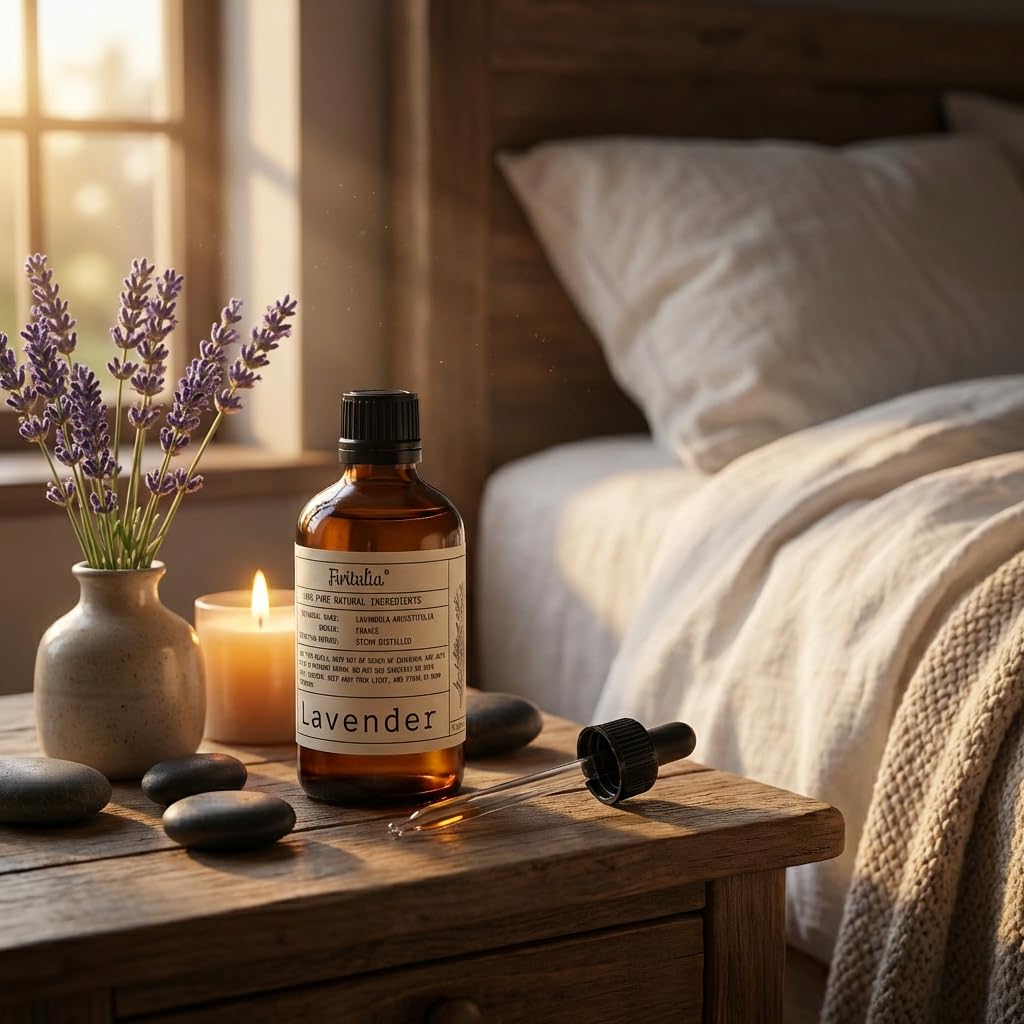 Lavender Essential Oil 4 Fl Oz with Glass Dropper N455