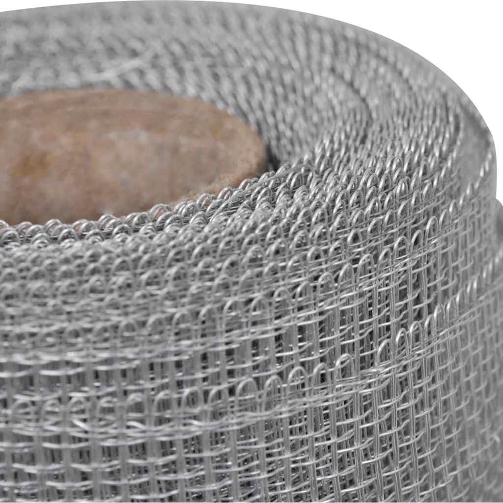 Aluminum Mesh Roll 39.4 x 196.9 Inches Silver S119