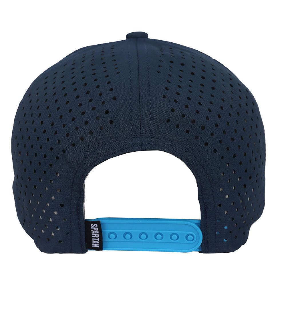 Navy Aqua Trucker Hat B616