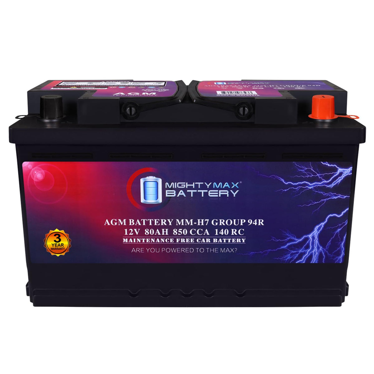 12V 80AH 850 CCA Replacement Battery C9004