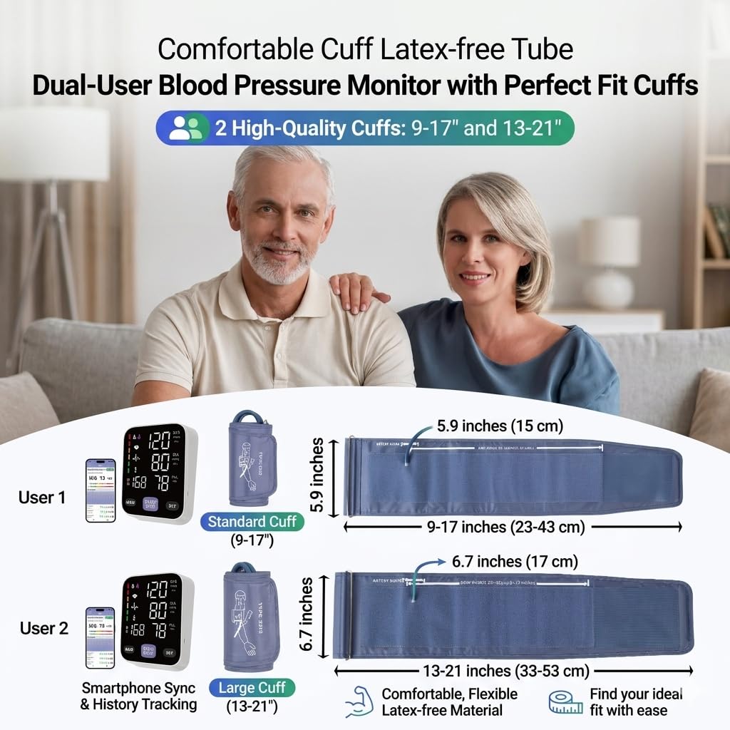 Upper Arm Blood Pressure Monitor with 21" XL Cuff H975
