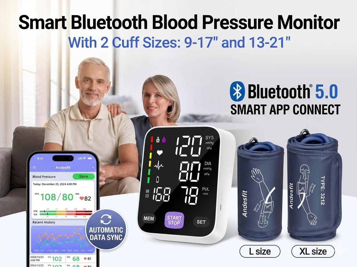 Upper Arm Blood Pressure Monitor with 21" XL Cuff H975