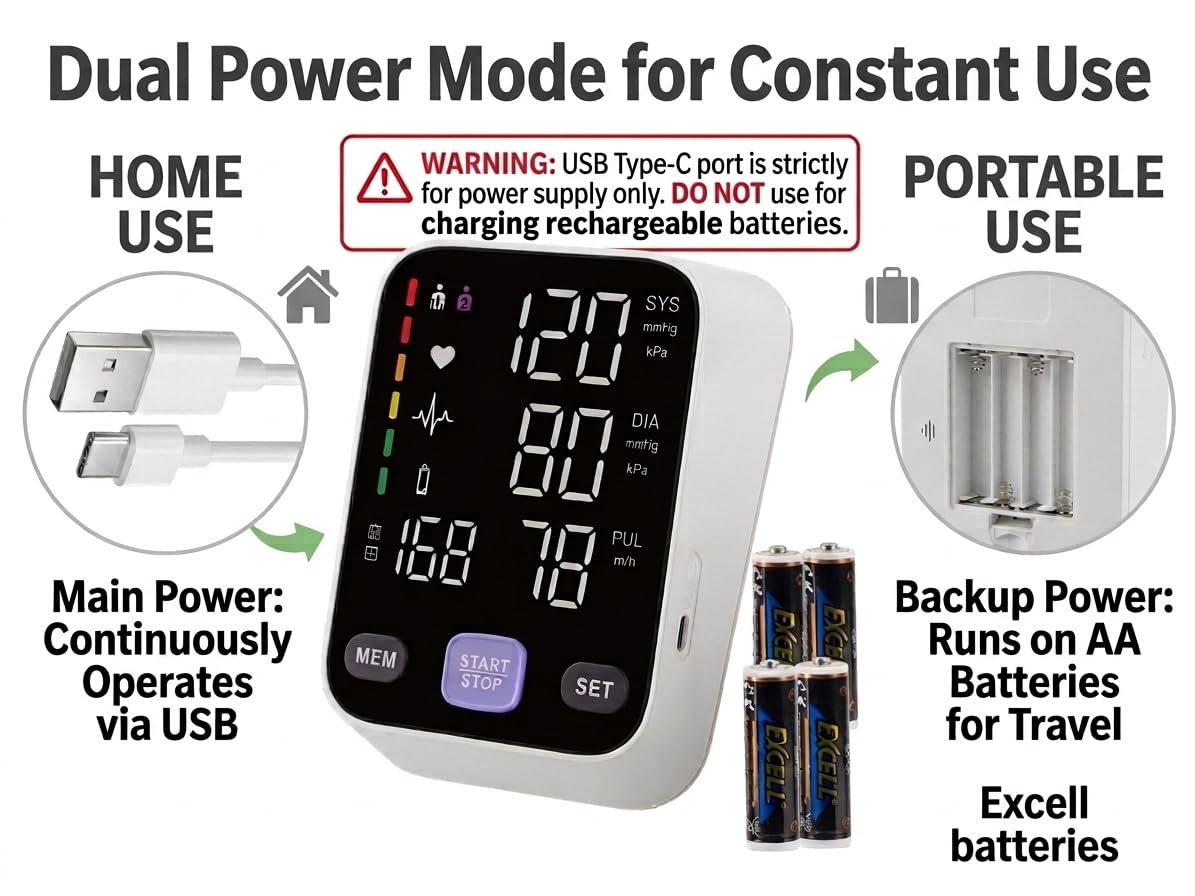 Upper Arm Blood Pressure Monitor with 21" XL Cuff H975
