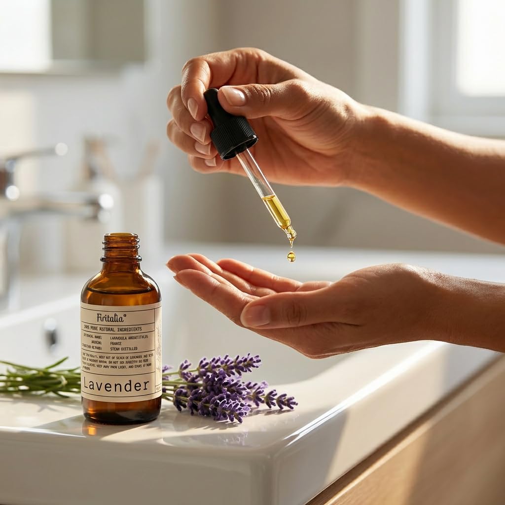 Lavender Essential Oil 4 Fl Oz with Glass Dropper N455