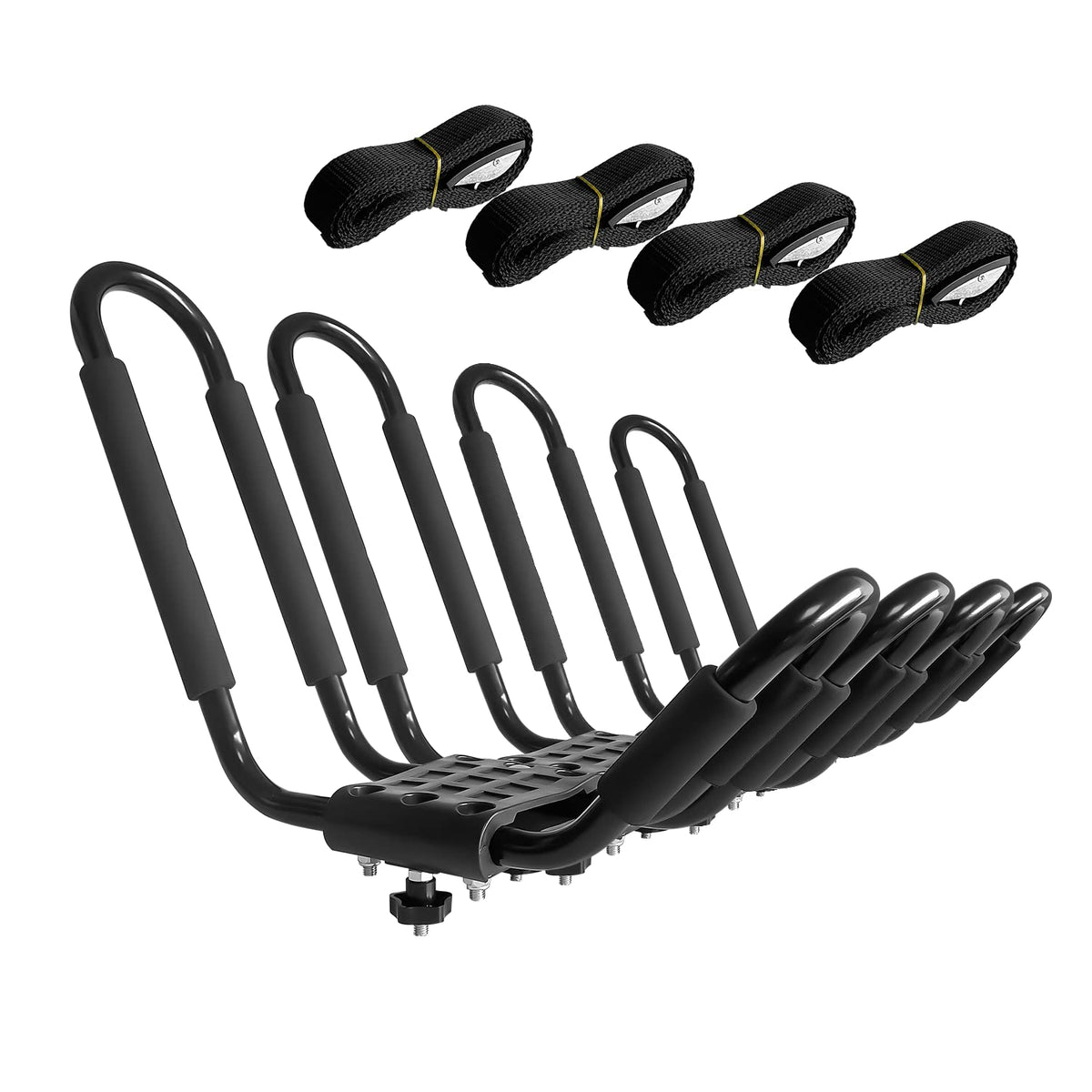 2 Pair J-Bar Kayak Roof Rack with 4 Ropes M3786