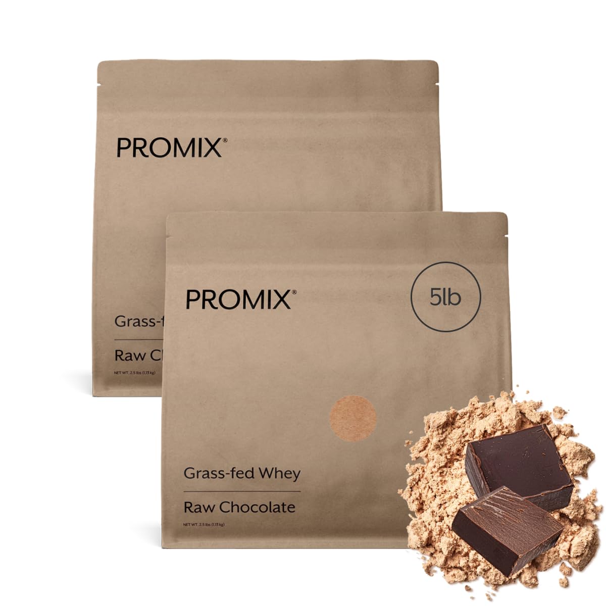 Whey Protein Powder Raw Chocolate 5 Pound K46609