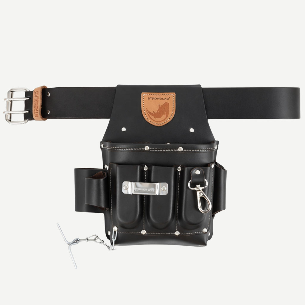 13-Pocket Top-Grain Leather Electricians Tool Belt J798