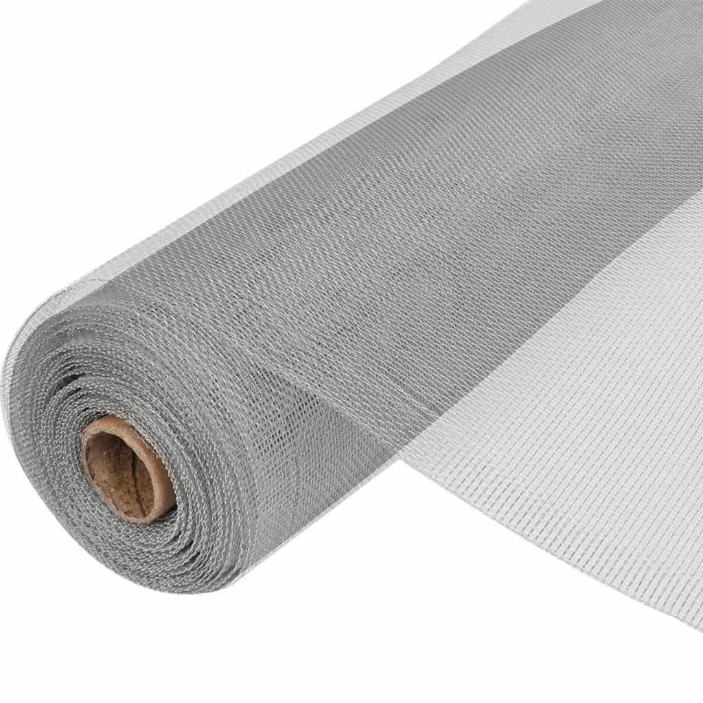 Aluminum Mesh Roll 39.4 x 196.9 Inches Silver S119