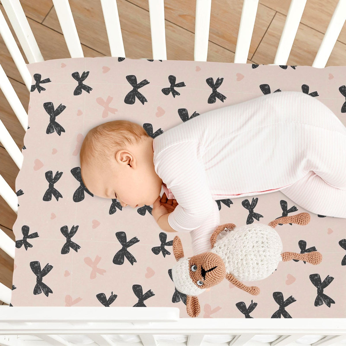 Soft Breathable Microfiber Fitted Crib Sheet I50007