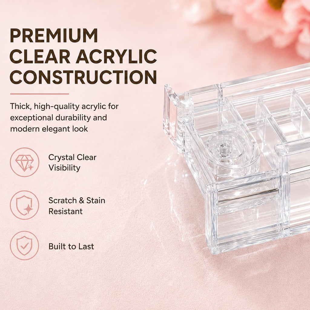 Clear Mahjong Racks with Pushers 4-Pack V14927