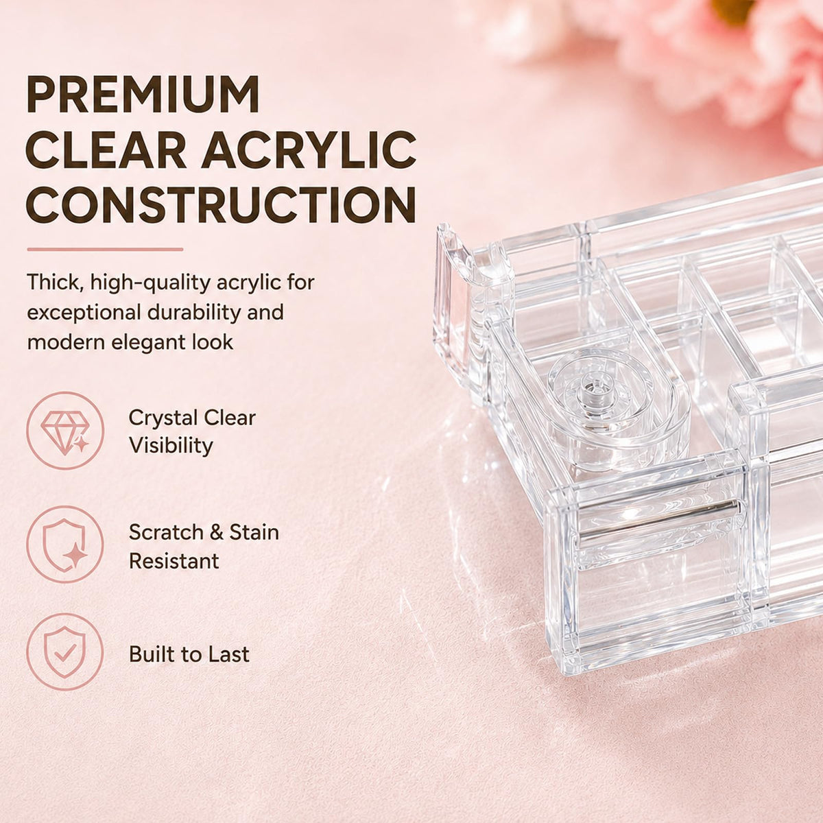 Clear Mahjong Racks with Pushers 4-Pack V14927