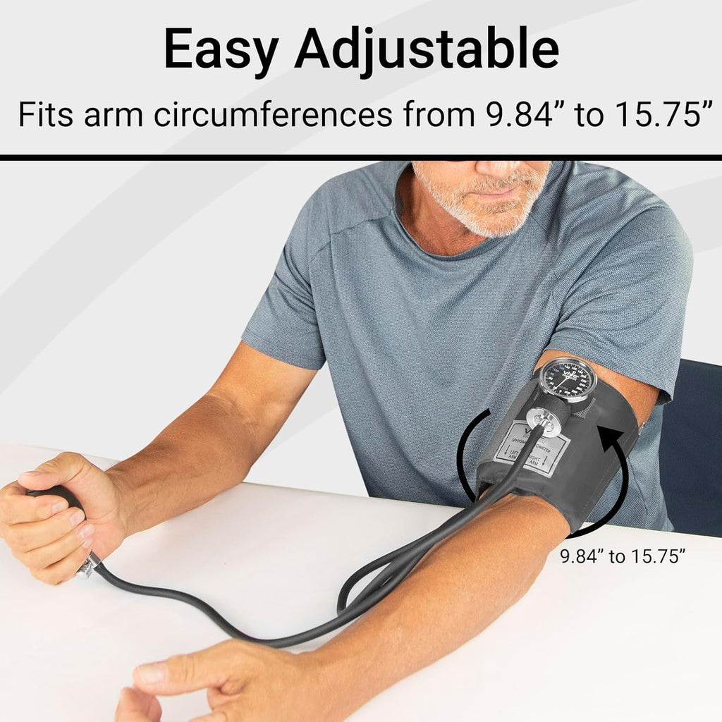 Manual Blood Pressure Cuff Aneroid Sphygmomanometer with Case Y65541
