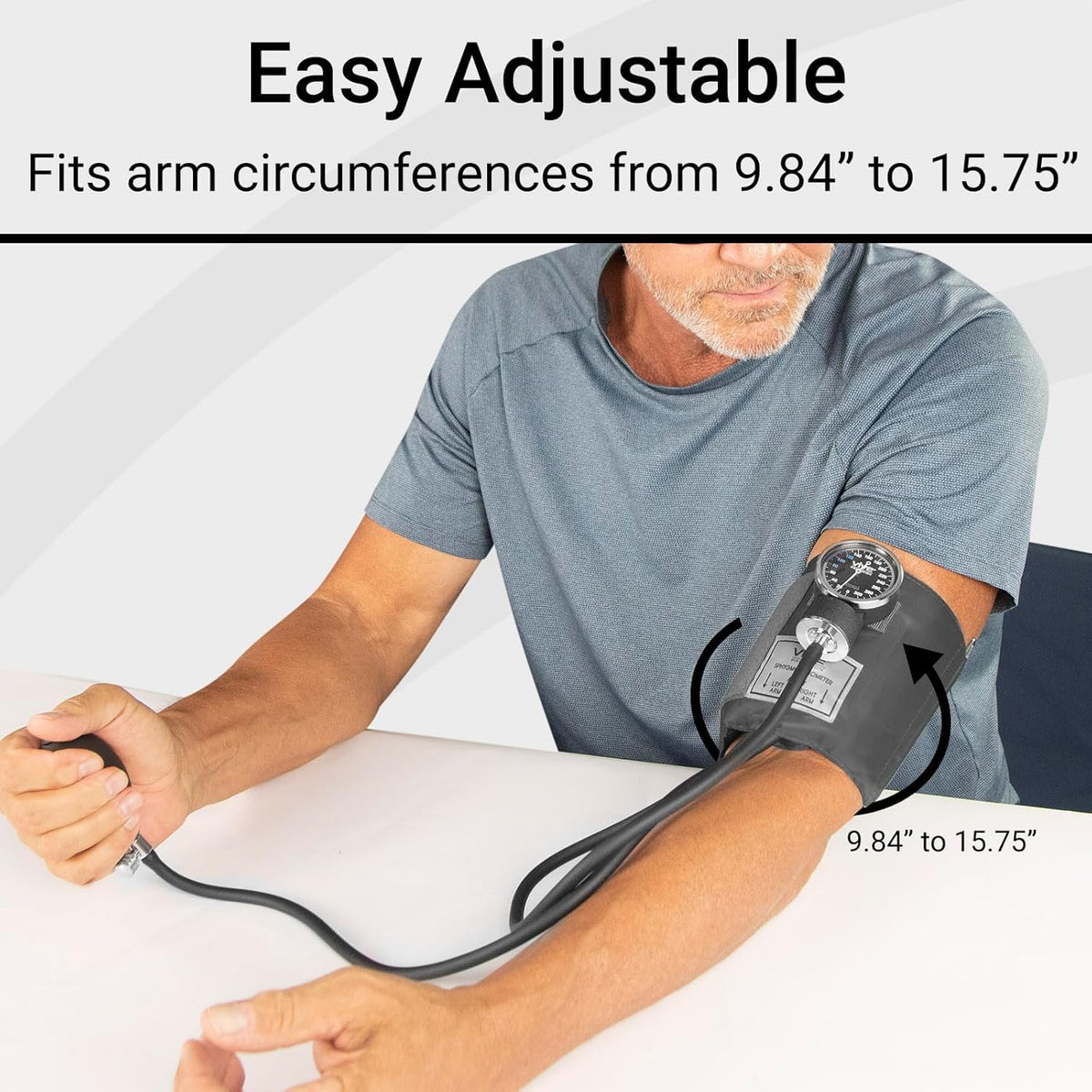 Manual Blood Pressure Cuff Aneroid Sphygmomanometer with Case Y65541