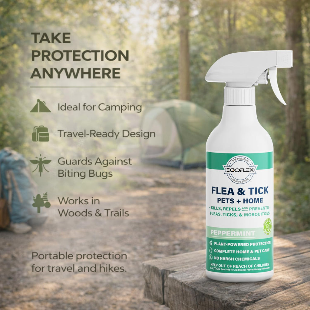 Plant-Based Flea Spray with Peppermint Scent 16oz W40996