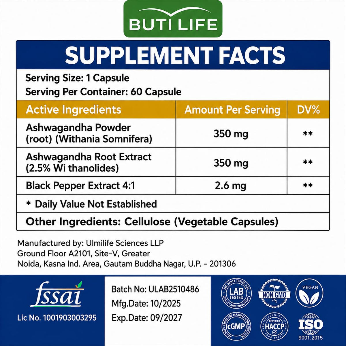 Ashwagandha Supplements 700mg J3858