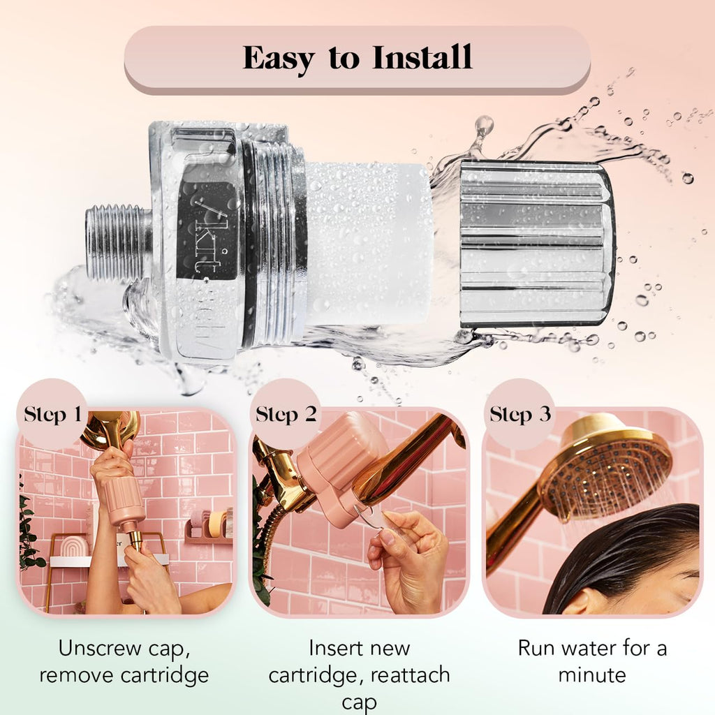 Tea Tree Shampoo + Coconut Oil Conditioner and Shower Filter Bundle Y66359