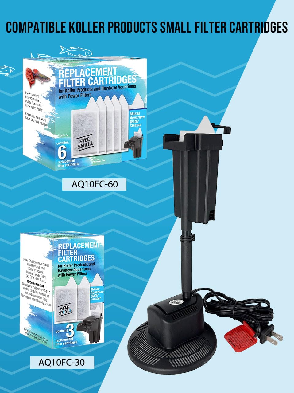 3-Gallon Aquarium with LED Lighting and Power Filter I777092
