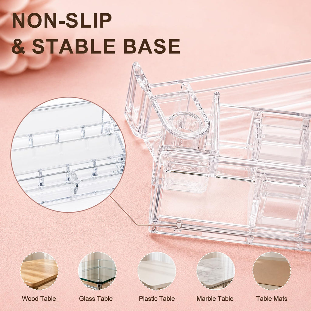 Clear Mahjong Racks with Pushers 4-Pack V14927