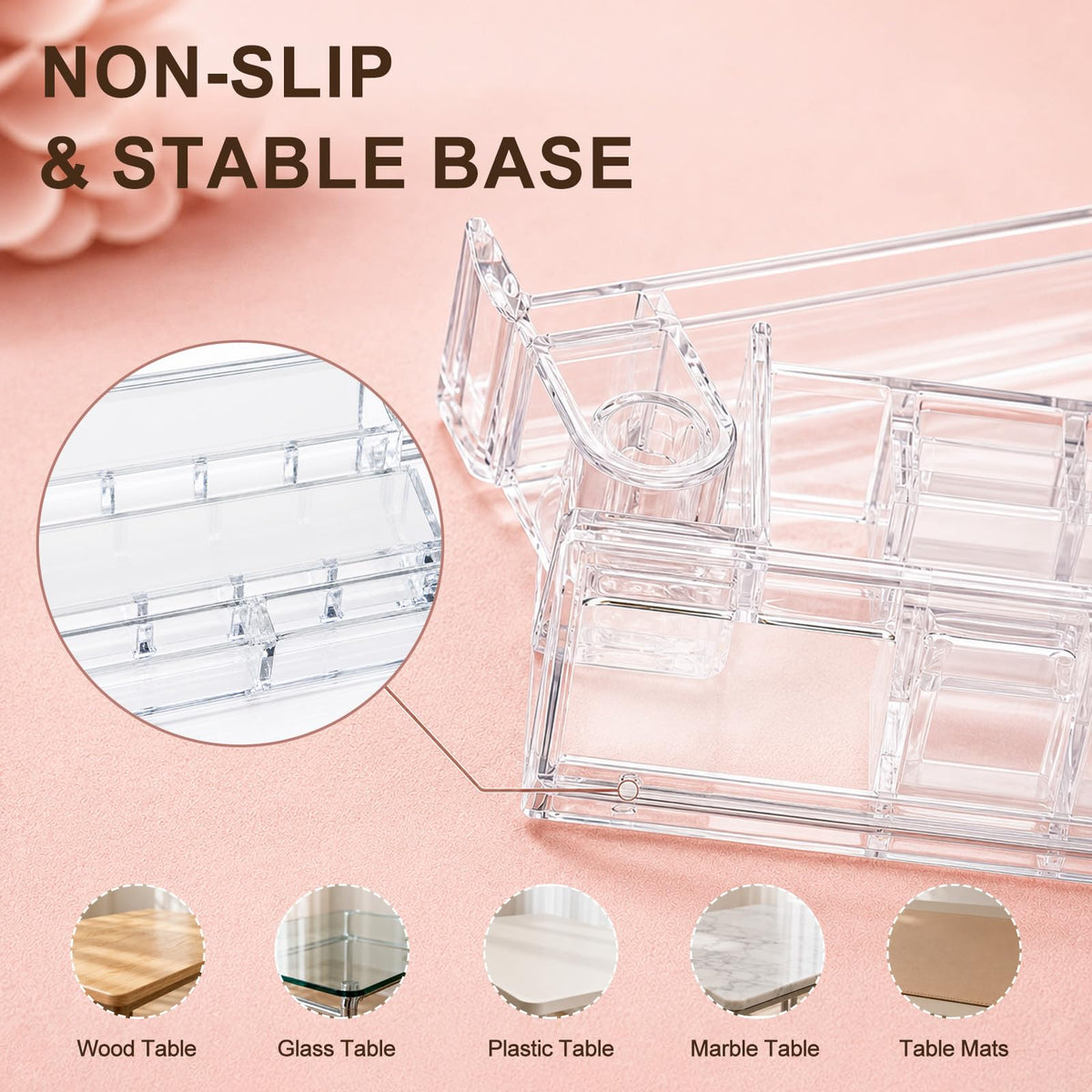 Clear Mahjong Racks with Pushers 4-Pack V14927