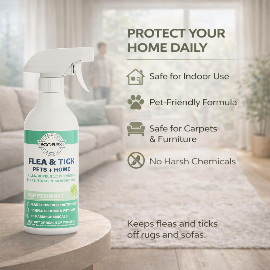 Plant-Based Flea Spray with Peppermint Scent 16oz W40996