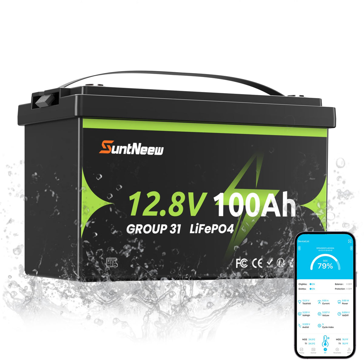 12V 100Ah LiFePO4 Battery Group 31 L78926