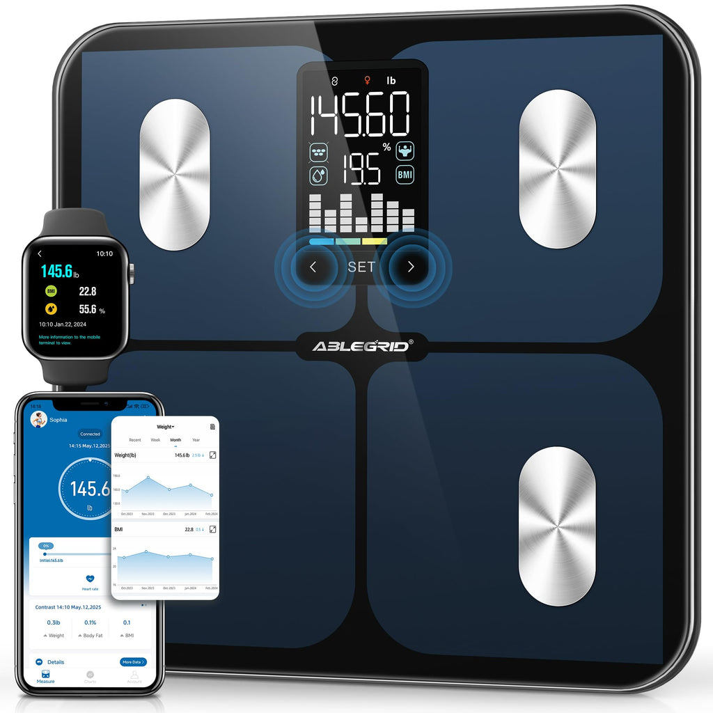 Smart Bathroom Scale for Body Weight and Fat T476594