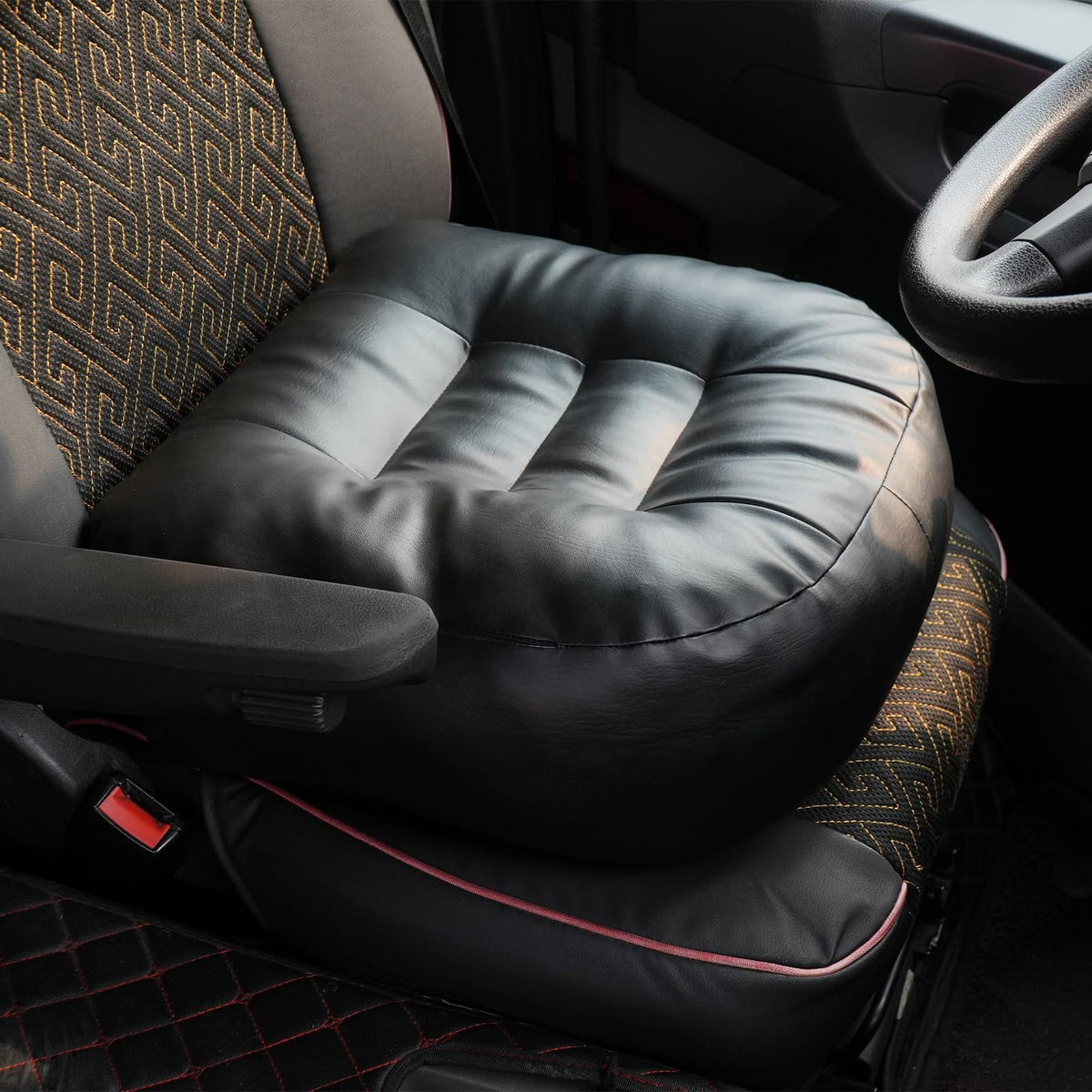 6 Inch Leather Car Booster Seat Cushion U96477