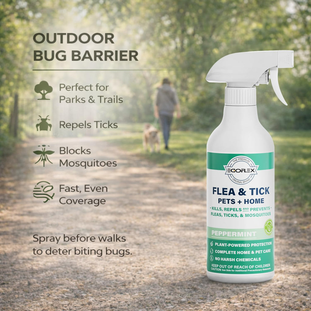 Plant-Based Flea Spray with Peppermint Scent 16oz W40996
