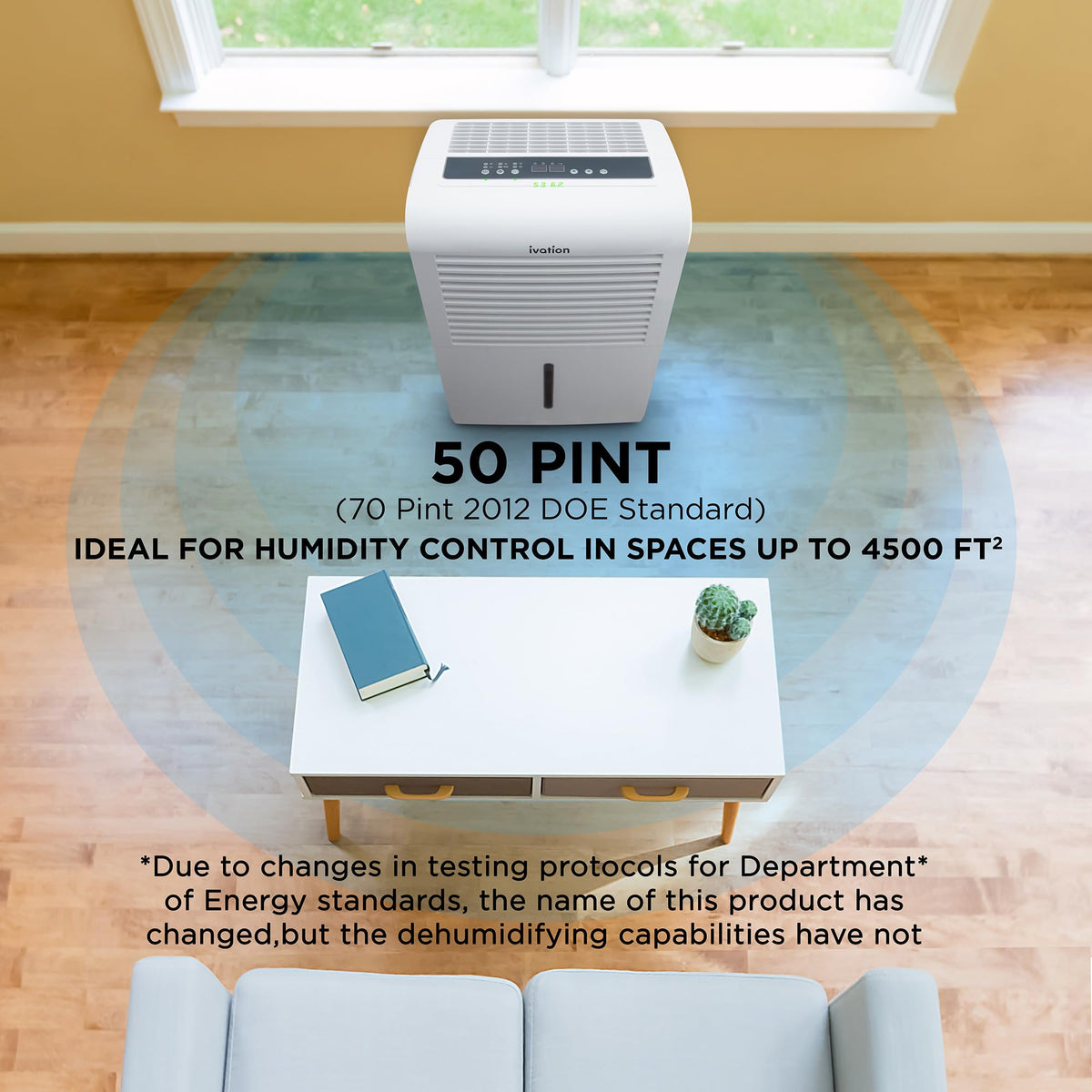 50 Pint Dehumidifier with Pump & Drain Hose L140