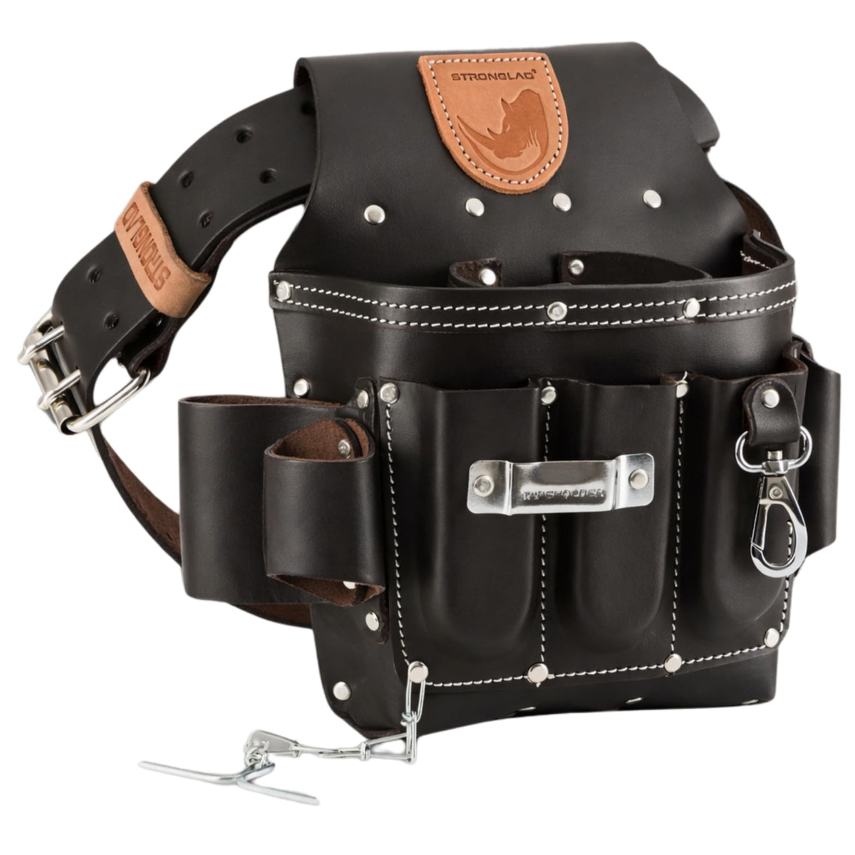 13-Pocket Top-Grain Leather Electricians Tool Belt J798